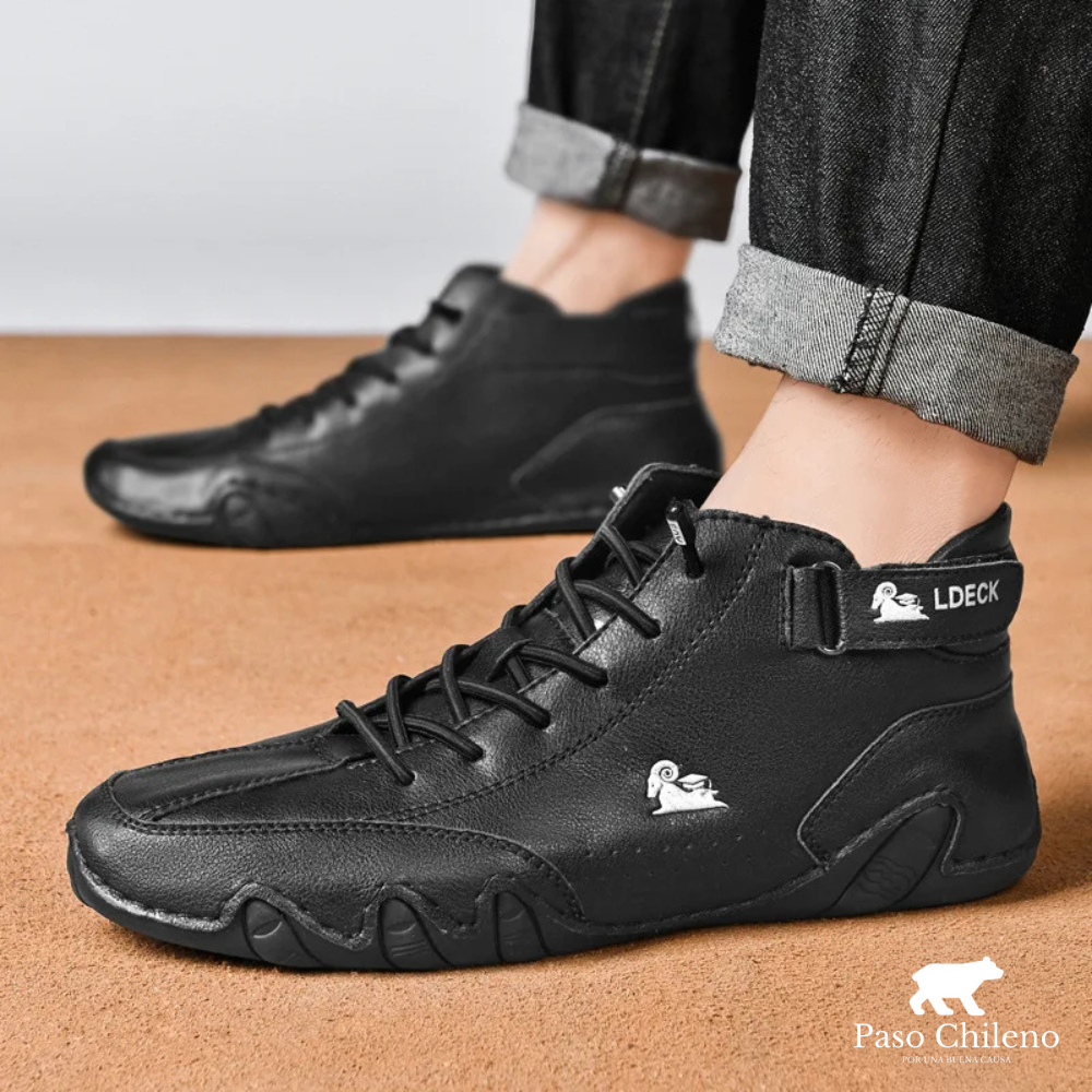 ZAPATILLAS DE PIEL CANTABRIA™ | EDICION LIMITADA PREMIUM CUERO NEGRO